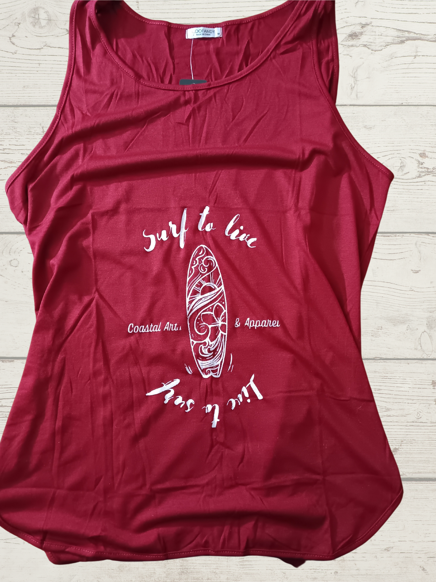 Surf board tank top